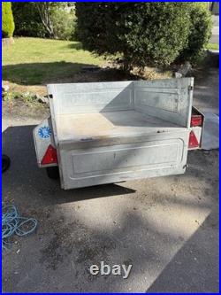 Erde 122 trailer with tipper. Used Erde 122 trailer with tipper. Used