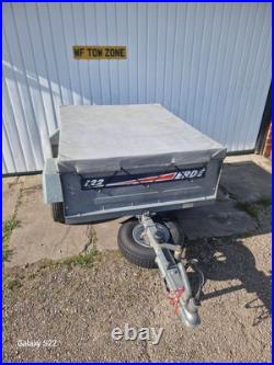 Erde 122 with Jockey wheel, spare wheel and cover