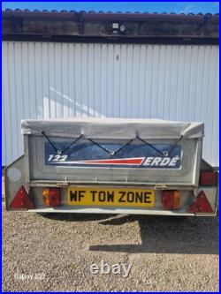 Erde 122 with Jockey wheel, spare wheel and cover