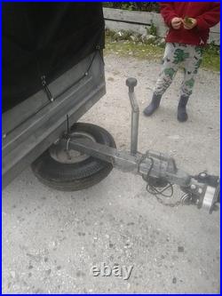 Erde 142 Tipping Camping Trailer With 4 Bike Rack, sold as taken apart