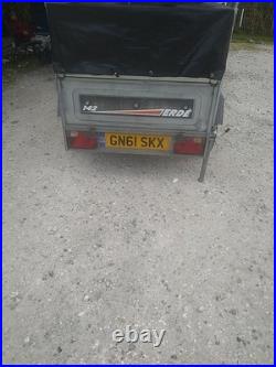 Erde 142 Tipping Camping Trailer With 4 Bike Rack, sold as taken apart