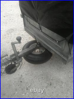 Erde 142 Tipping Camping Trailer With 4 Bike Rack, sold as taken apart