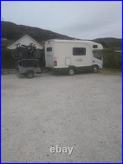 Erde 142 Tipping Camping Trailer With 4 Bike Rack, sold as taken apart