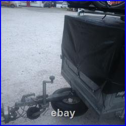 Erde 142 Tipping Camping Trailer With 4 Bike Rack, sold as taken apart