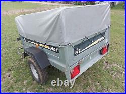 Erde 142 Tipping Trailer With Raised Cover And Frame