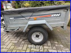 Erde 142 Trailer Excellent Condition With Spare Wheel and Side Mesh/Cover