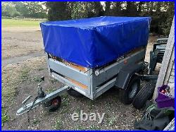 Erde 143 142 classic trailer with cover spare wheel extension jockey wheel, Camp