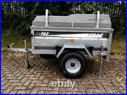 Erde 143 Trailer with Hardtop, Load Bars, Spare, Prop Wheel and Stands Erde 143 Trailer with Hardtop, Load Bars, Spare, Prop Wheel and Stands
