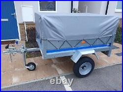 Erde SY150 Trailer With High Frame And Cover Including Jockey Wheel