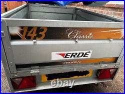 Erde Trailer 143 Classic including extender bars ideal for camping