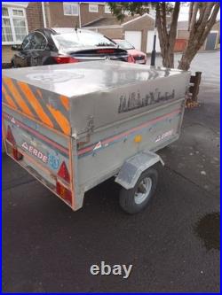 Erde Trailer With Good Tyres Proper Latch On Canopy. Plywood Floor
