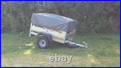 Erde trailer 143 excellent condition & side extensions, spare wheel, fit cover