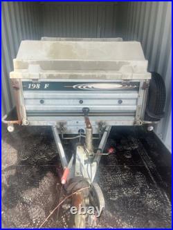 Erdie Trailer 198F 4x4 Trailer Silver 124 Scale Model