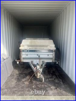 Erdie Trailer 198F 4x4 Trailer Silver 124 Scale Model