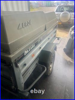 Erdie Trailer 198F 4x4 Trailer Silver 124 Scale Model