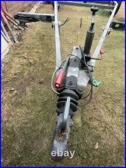 Ex Caravan Galvanised Chassis Trailer Frame with Braked Axle & Hitch Project