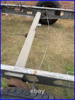 Ex Caravan Galvanised Chassis Trailer Frame with Braked Axle & Hitch Project