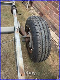 Ex Caravan Galvanised Chassis Trailer Frame with Braked Axle & Hitch Project