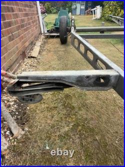 Ex Caravan Galvanised Chassis Trailer Frame with Braked Axle & Hitch Project