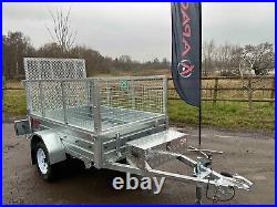 Ex Demo 7ft X 4ft Trailer With Cage Kit Rear Ramp Alloy Toolbox Rear Props Ex Demo 7ft X 4ft Trailer With Cage Kit Rear Ramp Alloy Toolbox Rear Props