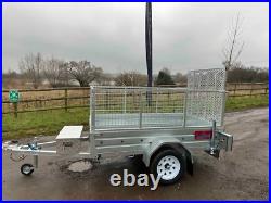 Ex Demo 7ft X 4ft Trailer With Cage Kit Rear Ramp Alloy Toolbox Rear Props Ex Demo 7ft X 4ft Trailer With Cage Kit Rear Ramp Alloy Toolbox Rear Props