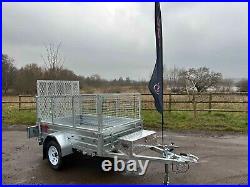 Ex Demo 7ft X 4ft Trailer With Cage Kit Rear Ramp Alloy Toolbox Rear Props Ex Demo 7ft X 4ft Trailer With Cage Kit Rear Ramp Alloy Toolbox Rear Props