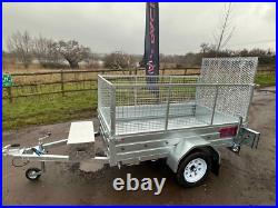 Ex Demo 7ft X 4ft Trailer With Cage Kit Rear Ramp Alloy Toolbox Rear Props Ex Demo 7ft X 4ft Trailer With Cage Kit Rear Ramp Alloy Toolbox Rear Props