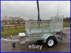 Ex Demo 7ft X 4ft Trailer With Cage Kit Rear Ramp Alloy Toolbox Rear Props Ex Demo 7ft X 4ft Trailer With Cage Kit Rear Ramp Alloy Toolbox Rear Props