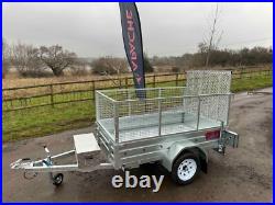 Ex Demo 7ft X 4ft Trailer With Cage Kit Rear Ramp Alloy Toolbox Rear Props Ex Demo 7ft X 4ft Trailer With Cage Kit Rear Ramp Alloy Toolbox Rear Props