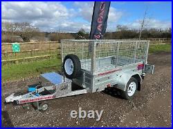 Ex Demo 7x4 Trailer with Spare wheel & Alloy Toolbox 750kg GVW-photo use APACHE