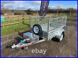Ex Demo 7x4 Trailer with Spare wheel & Alloy Toolbox 750kg GVW-photo use APACHE