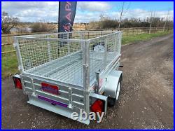 Ex Demo 7x4 Trailer with Spare wheel & Alloy Toolbox 750kg GVW-photo use APACHE
