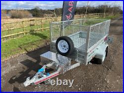 Ex Demo 7x4 Trailer with Spare wheel & Alloy Toolbox 750kg GVW-photo use APACHE