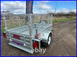 Ex Demo 7x4 Trailer with Spare wheel & Alloy Toolbox 750kg GVW-photo use APACHE