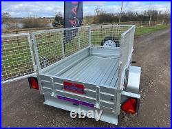 Ex Demo 7x4 Trailer with Spare wheel & Alloy Toolbox 750kg GVW-photo use APACHE