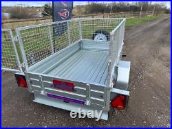 Ex Demo 7x4 Trailer with Spare wheel & Alloy Toolbox 750kg GVW-photo use APACHE