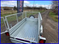 Ex Demo 7x4 Trailer with Spare wheel & Alloy Toolbox 750kg GVW-photo use APACHE