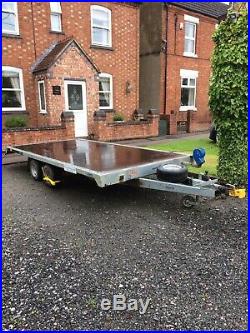 FLAT BED TRAILER 14 ft By 7 ft 2700 Gross Weight Year 2016 2 Ton Payload