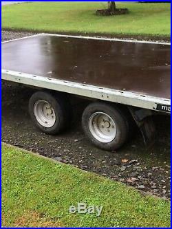 FLAT BED TRAILER 14 ft By 7 ft 2700 Gross Weight Year 2016 2 Ton Payload