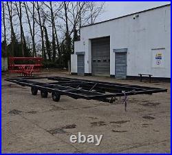 Farm-built Tri axle trailer chassis, 3250mm x 8000mm