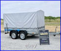 Faro 8ft x 4ft 750kg Twin Axle Unbraked Tarpaulin Trailer Ifor BV64 BV84 P8e