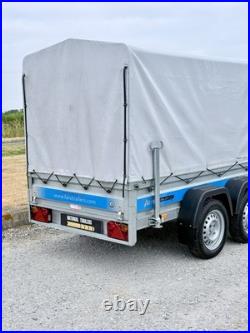 Faro 8ft x 4ft 750kg Twin Axle Unbraked Tarpaulin Trailer Ifor BV64 BV84 P8e