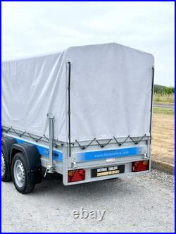 Faro 8ft x 4ft 750kg Twin Axle Unbraked Tarpaulin Trailer Ifor BV64 BV84 P8e