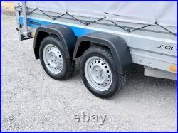 Faro 8ft x 4ft 750kg Twin Axle Unbraked Tarpaulin Trailer Ifor BV64 BV84 P8e
