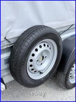 Faro 8ft x 4ft 750kg Twin Axle Unbraked Tarpaulin Trailer Ifor BV64 BV84 P8e