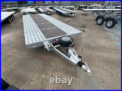 Flat Bed Car Transporter Trailer 18ft 3500kg Triple Axle AL-KO Suspension 5,5m