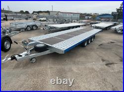 Flat Bed Car Transporter Trailer 18ft 3500kg Triple Axle AL-KO Suspension 5,5m