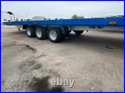 Flat Bed Car Transporter Trailer 18ft 3500kg Triple Axle AL-KO Suspension 5,5m