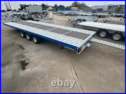 Flat Bed Car Transporter Trailer 18ft 3500kg Triple Axle AL-KO Suspension 5,5m