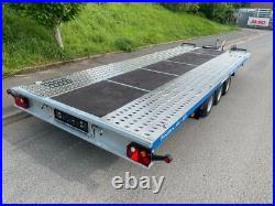 Flat Bed Car Transporter Trailer 18ft 3500kg Triple Axle AL-KO Suspension 5,5m